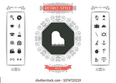 Grand piano icon