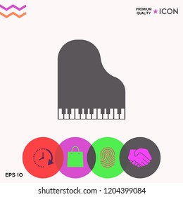 Grand piano icon