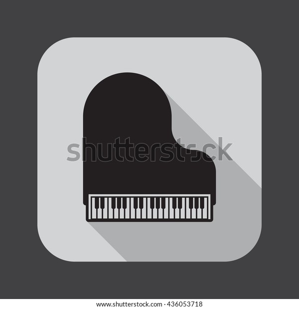 Grand Piano Icon Stock Vector (Royalty Free) 436053718