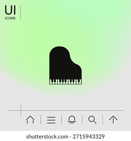 Icono del piano. Elementos para su diseño