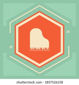 Grand piano icon. Graphic elements for your design