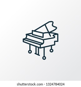 Grand piano icon line symbol. Premium quality isolated pianoforte element in trendy style.