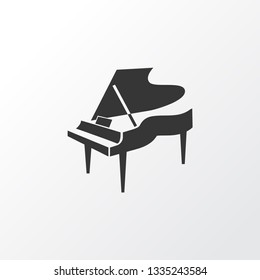 Grand piano icon symbol. Premium quality isolated pianoforte element in trendy style.