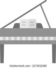 Grand Piano icon vector image. Can also be used for News and Multimedia. Suitable for mobile apps, web apps and print media.