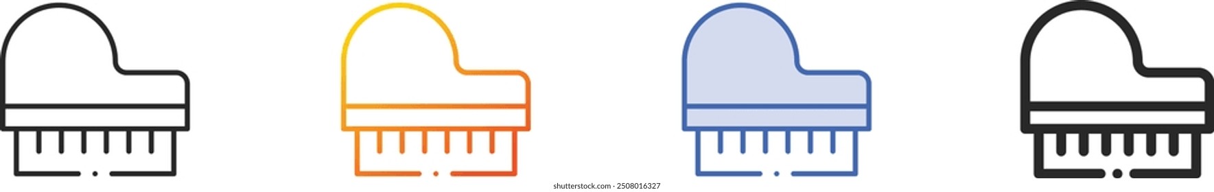 grand piano icon.Thin Linear, Gradient, Blue Stroke and bold Style Design Isolated On White Background