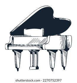 grand piano instrument musical icon