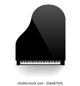 Grand Piano Isolated 