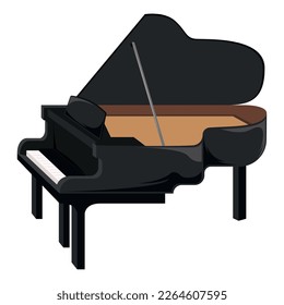 grand piano jazz instrument icon