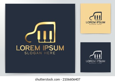 Grand Piano, Musical Instrument Logo Design