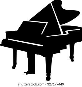 Grand Piano silhouette