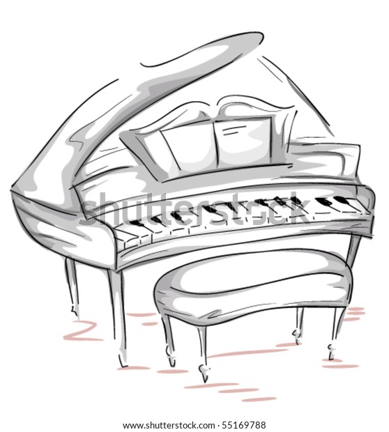 Музыкальная страничка Grand-piano-sketch-vector-600w-55169788