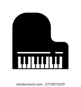 Piano de cola - icono de Vector