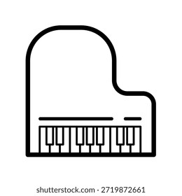 Piano de cola - icono de Vector