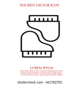Grand piano vector icon. Two pianos simple isolated logo symbol.