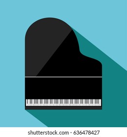 Grand piano vector illustration