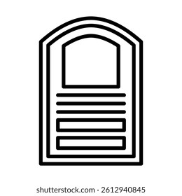 Grand Prize Cup Vector Line Icon Design