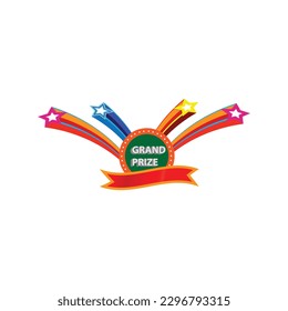 Grand Prize Medal on white background. Vector illustration