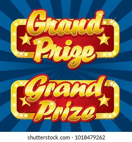 Grand Prize Vector Design