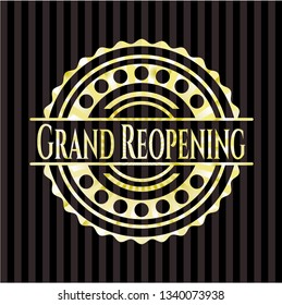 Grand Reopening gold emblem