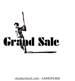 grand sale, beautiful greeting card background or banner with sport theme
