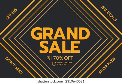 The grand sale illustration design for the captivating and designed to create a sense of grandeur and modren