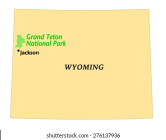 Grand Teton National Park locate map
