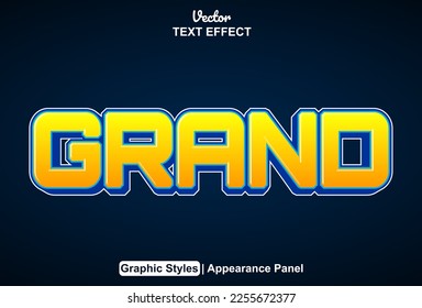 Efecto de texto grande con estilo gráfico y editable.