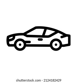 grand tourer car line icon vector. grand tourer car sign. isolated contour symbol black illustration - Shutterstock ID 2124182429