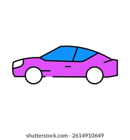 grand tourer car line icon vector. grand tourer car sign. isolated symbol illustration