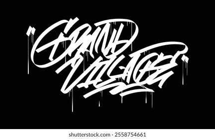 GRAND VILLAGE graffiti tag style design