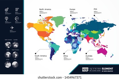 
Grand world map graphic element vector illustration.
