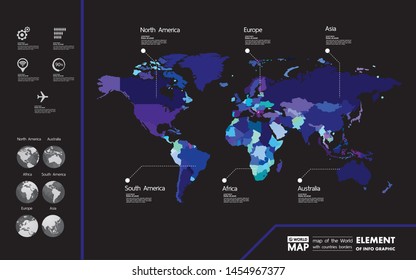 
Grand world map graphic element vector illustration.
