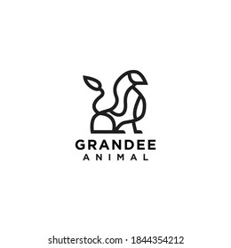Grandee Logo Vector Animal Design