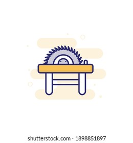 Grander Machine vector filled outline icon style illustration. EPS 10 file 