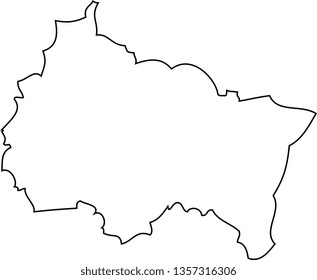 Grand-Est. Map region of France