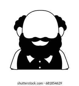 grandfather avatar face profile character