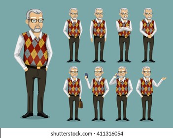 grandfather in business clothes