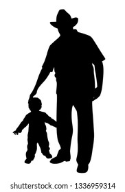 Grandfather with child 