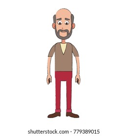 Grandfather cute cartoon