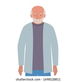 Grandfather design, Elder old person grandparents family senior and people theme Vector illustration