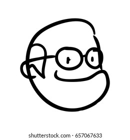 Grandfather doodle draw
