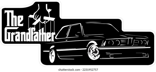 The grandfather e21 logo sticker