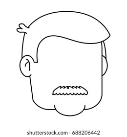 Grandfather faceless cartoon