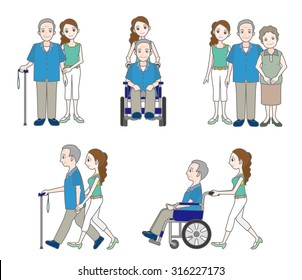 Grandfather and Family