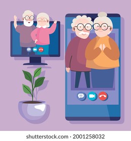 Oma Telefonieren Stockillustrationen Bilder Und Vektorgrafiken Shutterstock