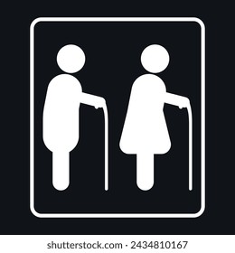 grandfather and grandmother vector designs.