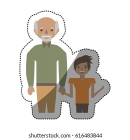grandfather and grandson together