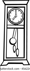 grandfather pendulum clock