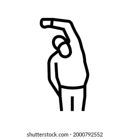 grandfather training line icon vector. . isolated contour symbol black illustration