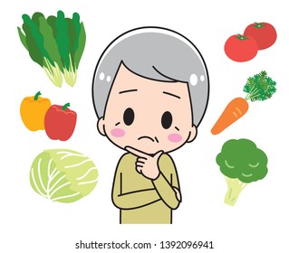 Grandfather troubles with which vegetables to eat